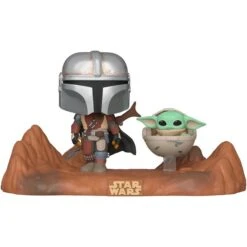 Funko POP! Moment Star Wars - Mandalorian & Child, Spielfigur