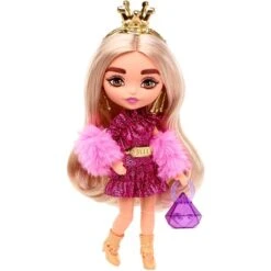 Mattel Barbie Extra Mini Puppe Mit Goldener Krone (blond)