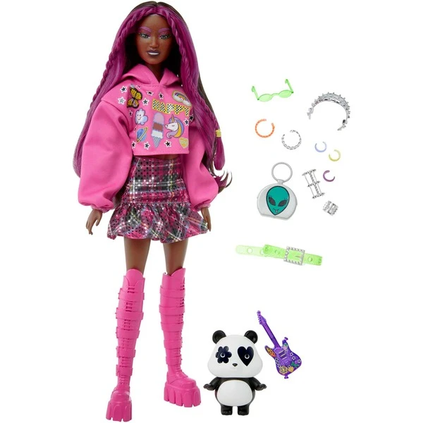 Mattel Barbie Extra Puppe 19 - Pinkfarbenes Haar/Pop Punk 2 Mattel Barbie Extra Puppe 19 - Pinkfarbenes Haar/Pop Punk – Bild 2