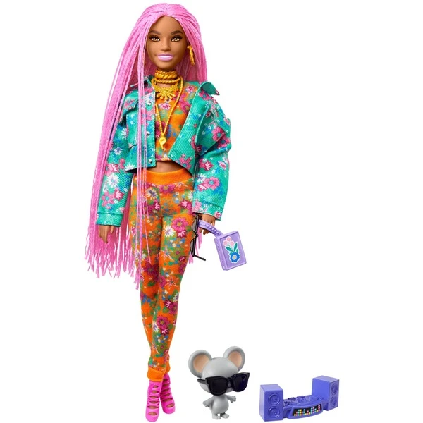 Mattel Barbie Extra Puppe Mit Pinken Flechtzöpfen 1 Mattel Barbie Extra Puppe Mit Pinken Flechtzöpfen
