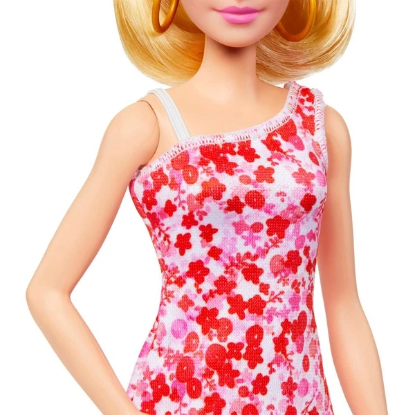 Mattel Barbie Fashionistas-Puppe Mit Blondem Pferdeschwanz Und Blumenkleid 3 Mattel Barbie Fashionistas-Puppe Mit Blondem Pferdeschwanz Und Blumenkleid – Bild 3