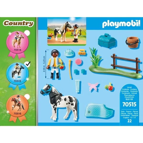 PLAYMOBIL 70515 Country Sammelpony "Lewitzer", Konstruktionsspielzeug 4 PLAYMOBIL 70515 Country Sammelpony "Lewitzer", Konstruktionsspielzeug – Bild 4
