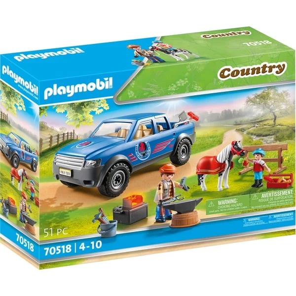 PLAYMOBIL 70518 Country Mobiler Hufschmied, Konstruktionsspielzeug 1 PLAYMOBIL 70518 Country Mobiler Hufschmied, Konstruktionsspielzeug