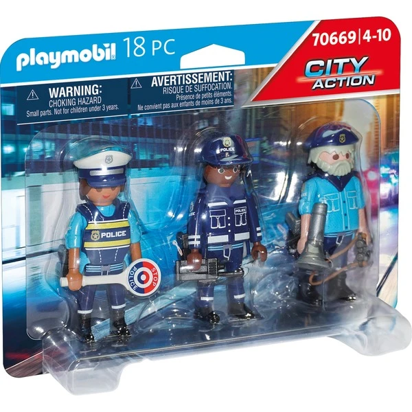PLAYMOBIL 70669 City Action Figurenset Polizei, Konstruktionsspielzeug 1 PLAYMOBIL 70669 City Action Figurenset Polizei, Konstruktionsspielzeug