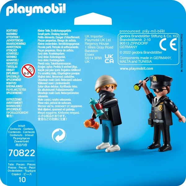 PLAYMOBIL 70822 DuoPack Polizist Und Sprayer, Konstruktionsspielzeug 3 PLAYMOBIL 70822 DuoPack Polizist Und Sprayer, Konstruktionsspielzeug – Bild 3