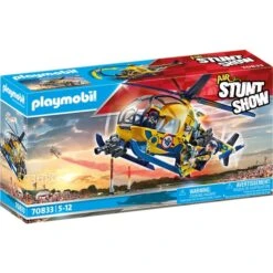 PLAYMOBIL 70833 Air Stuntshow Filmcrew-Helikopter, Konstruktionsspielzeug