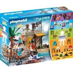 PLAYMOBIL 70979 My Figures Island Of The Pirates, Konstruktionsspielzeug