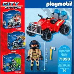 PLAYMOBIL 71090 City Action - Feuerwehr-Speed Quad, Konstruktionsspielzeug -Ravensburger Verkäufe PLAYMOBIL 71090 City Action Feuerwehr Speed Quad Konstruktionsspielzeug@@1888893 4