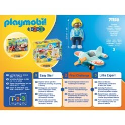 PLAYMOBIL 71159 1.2.3 Flugzeug, Konstruktionsspielzeug -Ravensburger Verkäufe PLAYMOBIL 71159 1 2 3 Flugzeug Konstruktionsspielzeug@@1848028 4
