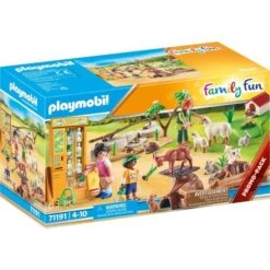 PLAYMOBIL 71191 Family Fun Streichelzoo, Konstruktionsspielzeug