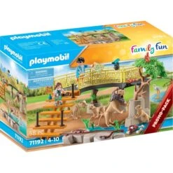 PLAYMOBIL 71192 Family Fun Löwen Im Freigehege, Konstruktionsspielzeug