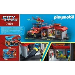 PLAYMOBIL 71193 City Action Mitnehm-Feuerwehrstation, Konstruktionsspielzeug 16 PLAYMOBIL 71193 City Action Mitnehm-Feuerwehrstation, Konstruktionsspielzeug -Ravensburger Verkäufe PLAYMOBIL 71193 City Action Mitnehm Feuerwehrstation Konstruktionsspielzeug@@1849628 7