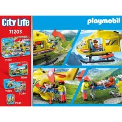 PLAYMOBIL 71203 City Life - Rettungshelikopter, Konstruktionsspielzeug -Ravensburger Verkäufe PLAYMOBIL 71203 City Life Rettungshelikopter Konstruktionsspielzeug@@1888934 5