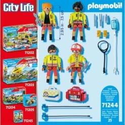 PLAYMOBIL 71244 City Life - Rettungsteam, Konstruktionsspielzeug -Ravensburger Verkäufe PLAYMOBIL 71244 City Life Rettungsteam Konstruktionsspielzeug@@1888977 4
