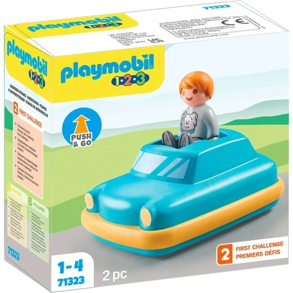 PLAYMOBIL 71323 1.2.3 Push & Go Car, Konstruktionsspielzeug 1 PLAYMOBIL 71323 1.2.3 Push & Go Car, Konstruktionsspielzeug