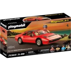 PLAYMOBIL 71343 Magnum, P.i. Ferrari 308 GTS Quattrovalve, Konstruktionsspielzeug