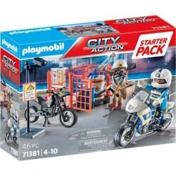 PLAYMOBIL 71381 City Action Starter Pack Polizei, Konstruktionsspielzeug