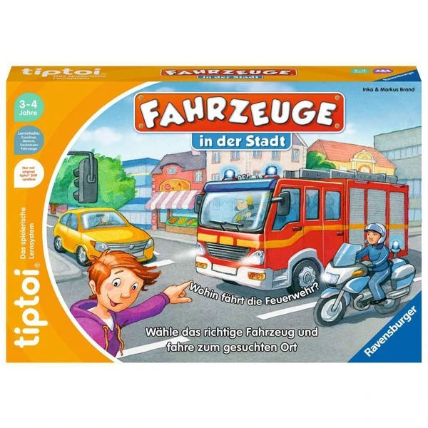 Ravensburger Tiptoi Fahrzeuge In Der Stadt, Brettspiel 1 Ravensburger Tiptoi Fahrzeuge In Der Stadt, Brettspiel