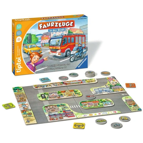 Ravensburger Tiptoi Fahrzeuge In Der Stadt, Brettspiel 2 Ravensburger Tiptoi Fahrzeuge In Der Stadt, Brettspiel – Bild 2
