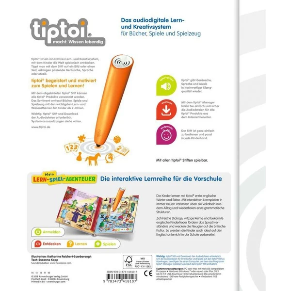 Ravensburger Tiptoi Mein Lern-Spiel-Abenteuer: Erstes Englisch, Lernbuch 4 Ravensburger Tiptoi Mein Lern-Spiel-Abenteuer: Erstes Englisch, Lernbuch – Bild 4