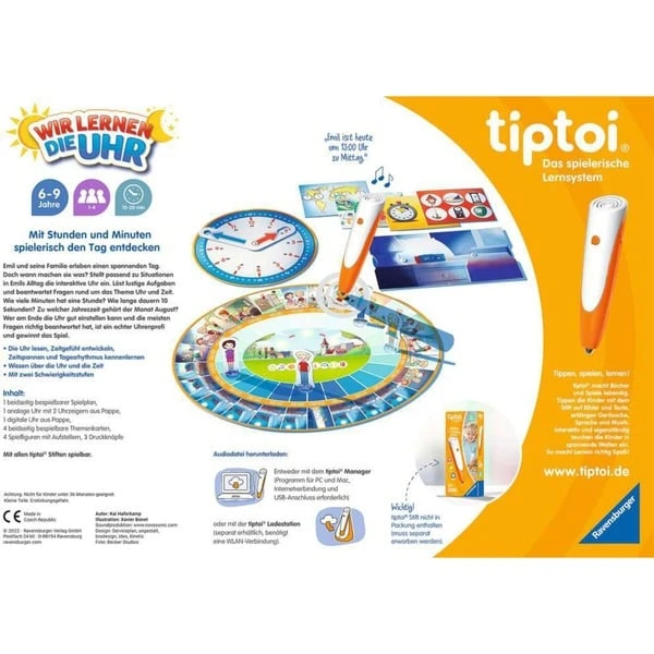 Ravensburger Tiptoi Wir Lernen Die Uhr, Brettspiel 4 Ravensburger Tiptoi Wir Lernen Die Uhr, Brettspiel – Bild 4