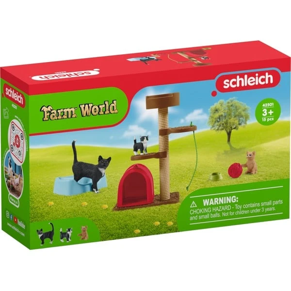Schleich Farm World Spielspaß Für Niedliche Katzen, Spielfigur – Bild 5