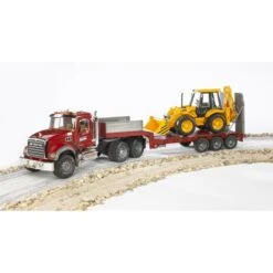 Bruder MACK Granite Tieflader Und JCB 4CX Baggerlader, Modellfahrzeug -Ravensburger Verkäufe bruder MACK Granite Tieflader und JCB 4CX Baggerlader Modellfahrzeug@@1ssbf053 3